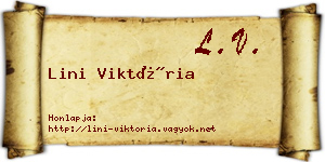 Lini Viktória névjegykártya